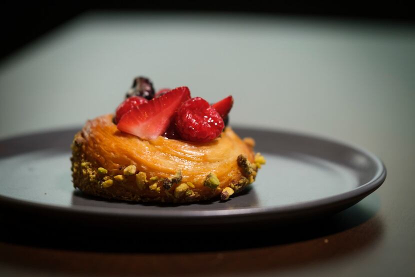 Pastries by Ruben Torano, the new executive pastry chef at the Adolphus, photographed at the...