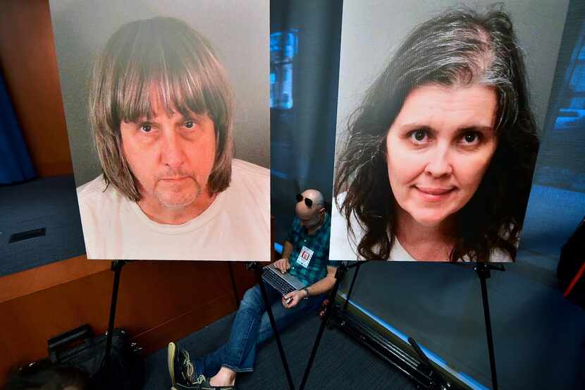 A California couple, David and Lousie Turpin, who shackled some of their 13 children to beds...