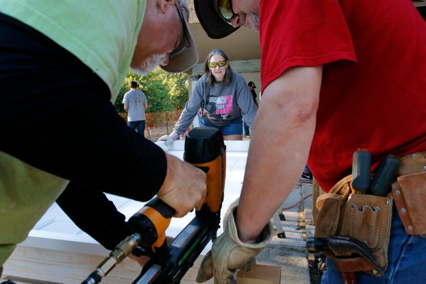 
Jana Wilson (center) was among several members of the community who participated in the...