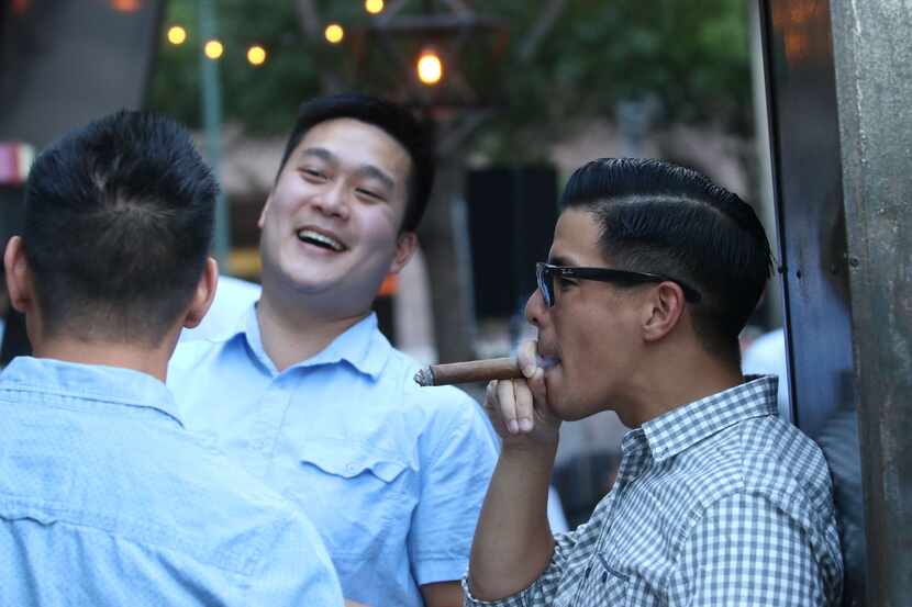 Dallas Chop House on Saturday hosted Scotch and Cigars Under the Stars.