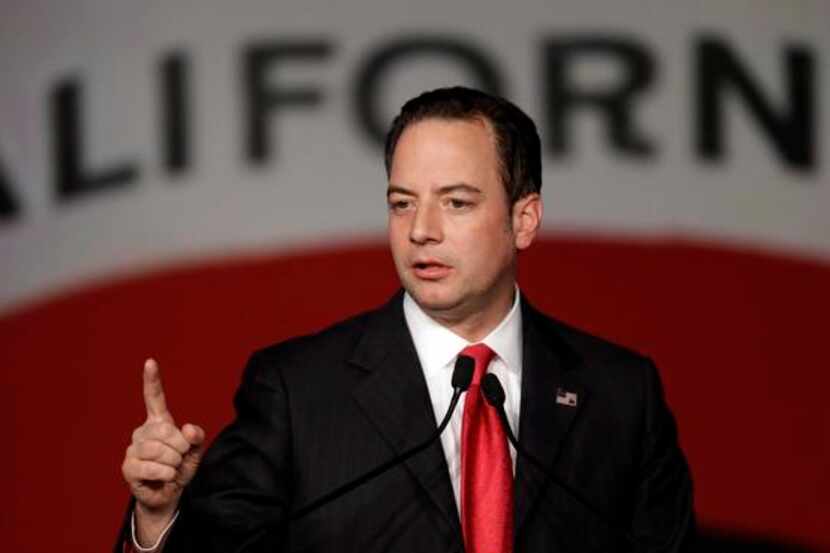 
Republican National Committee chairman Reince Priebus speaks at the California Republican...