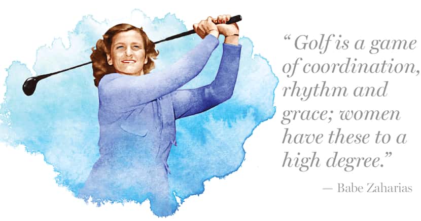Quote by Babe Didrikson Zaharias:
“Golf is a game of coordination, rhythm and grace; women...