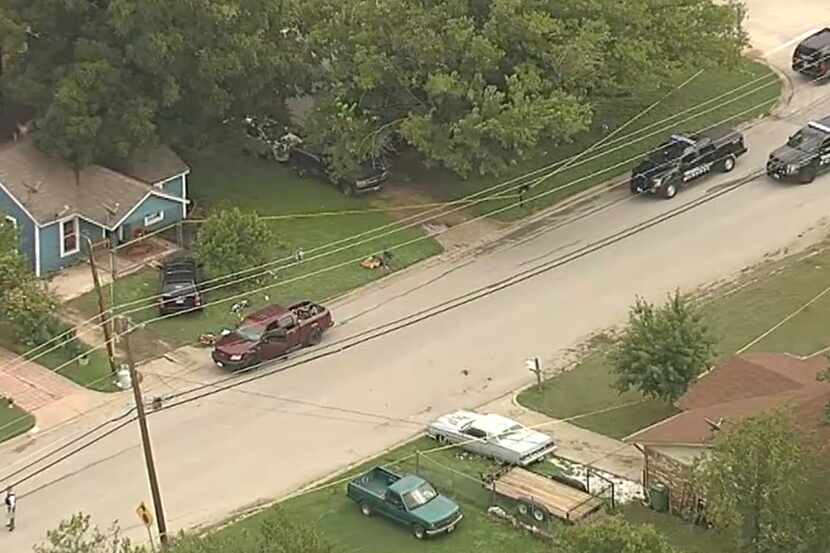 Several local agencies came together at the scene of an officer-involved shooting in White...