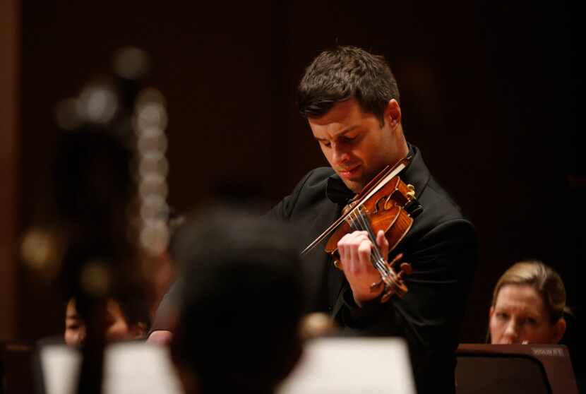 Violinist Nathan Olson will perform Vivaldi's Four Seasons with the Dallas Symphony...