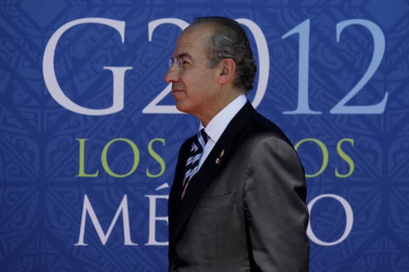 Mexico President Felipe Calderon attended G20 summit in Los Cabos, Mexico, in June.