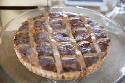 Bakewell tarts cost $5 a slice or $30 per pie at The Proper Baking Co.'s Dallas Farmers...