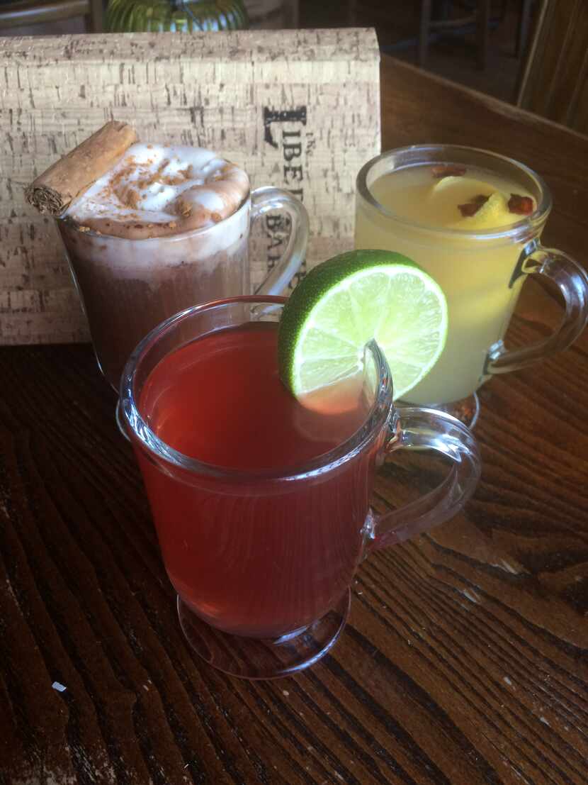 Bevin's Drink (left), Jolly Capt. Richard (right), Mexican Teabag (center)