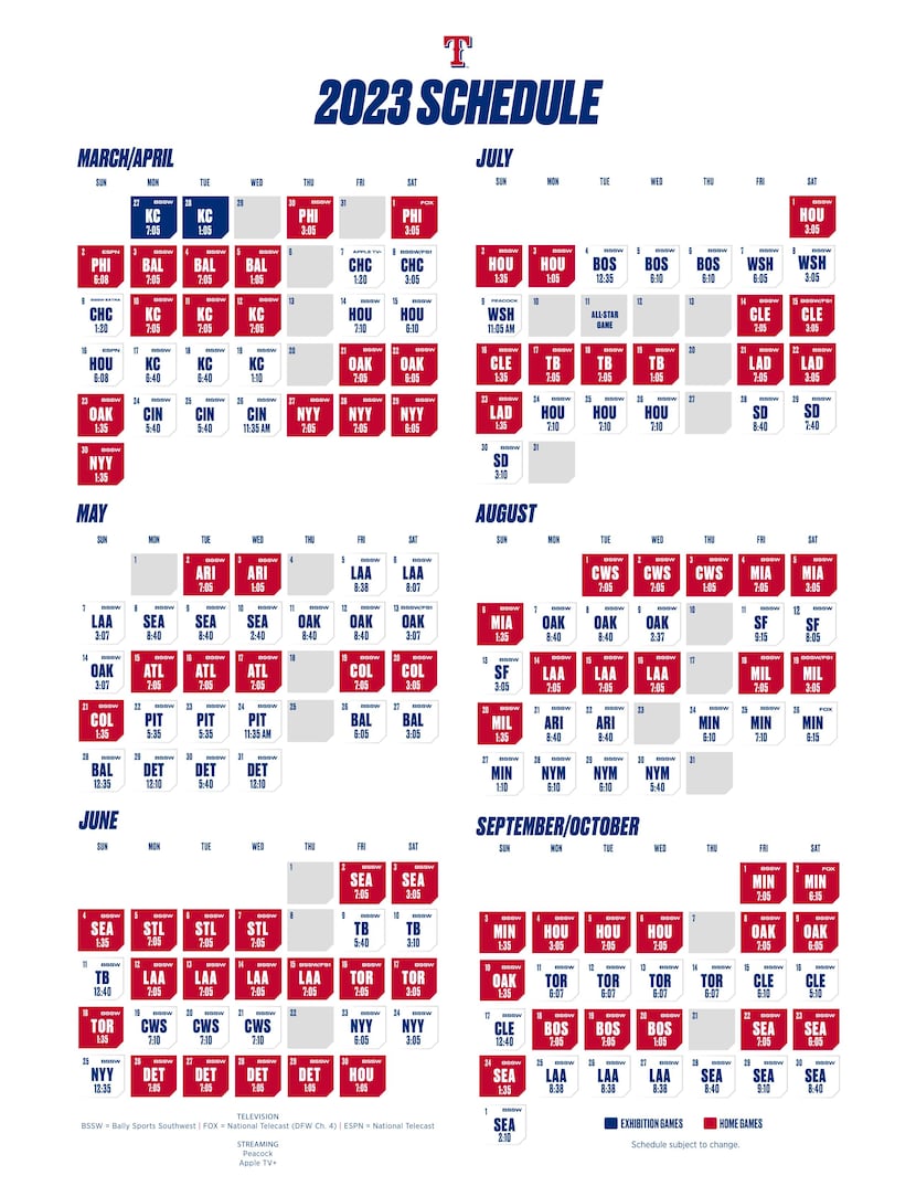 Printable 2020 Kansas City Royals Schedule