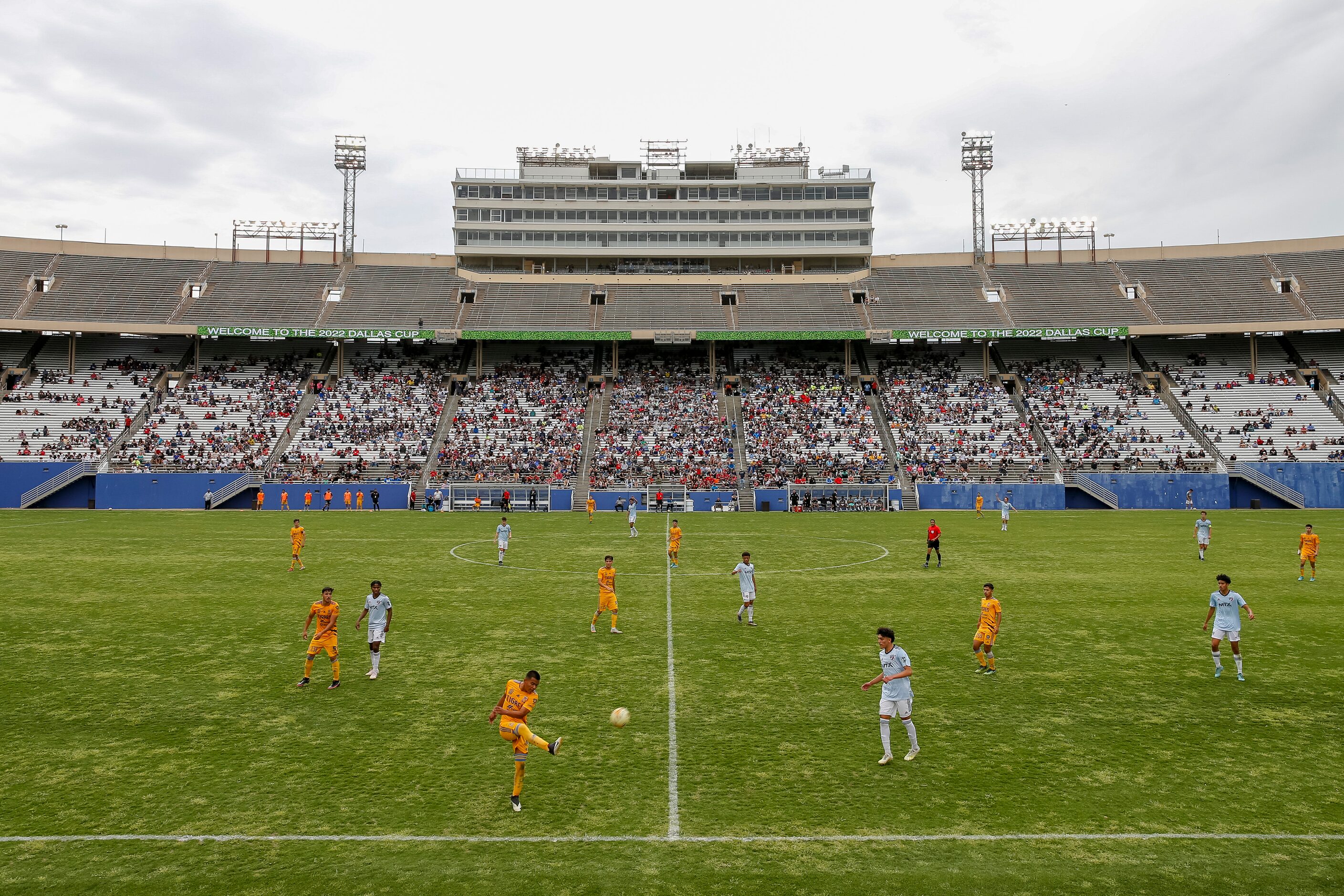 FC Dallas and Tigres UANL play during a Dallas Cup U19 Super Group match at the Cotton Bowl...