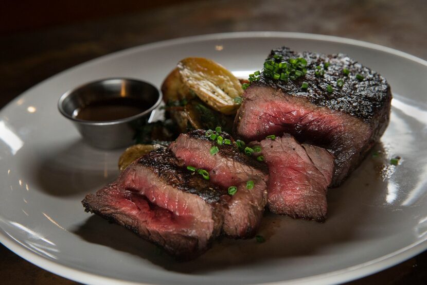 Wagyu Delmonico with Cabernet Demi and roasted potatoes