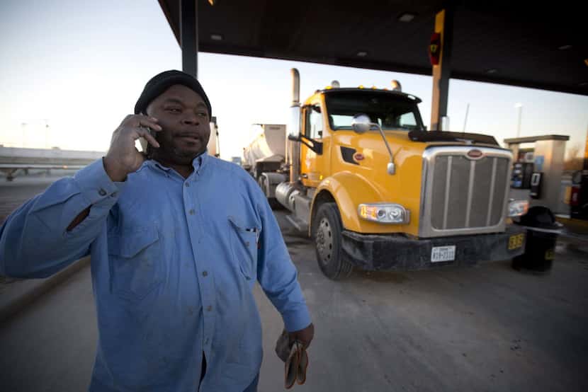 Danny Jones, a truck driver from Fort Worth, was finding work in December 2015 in Big Lake. 