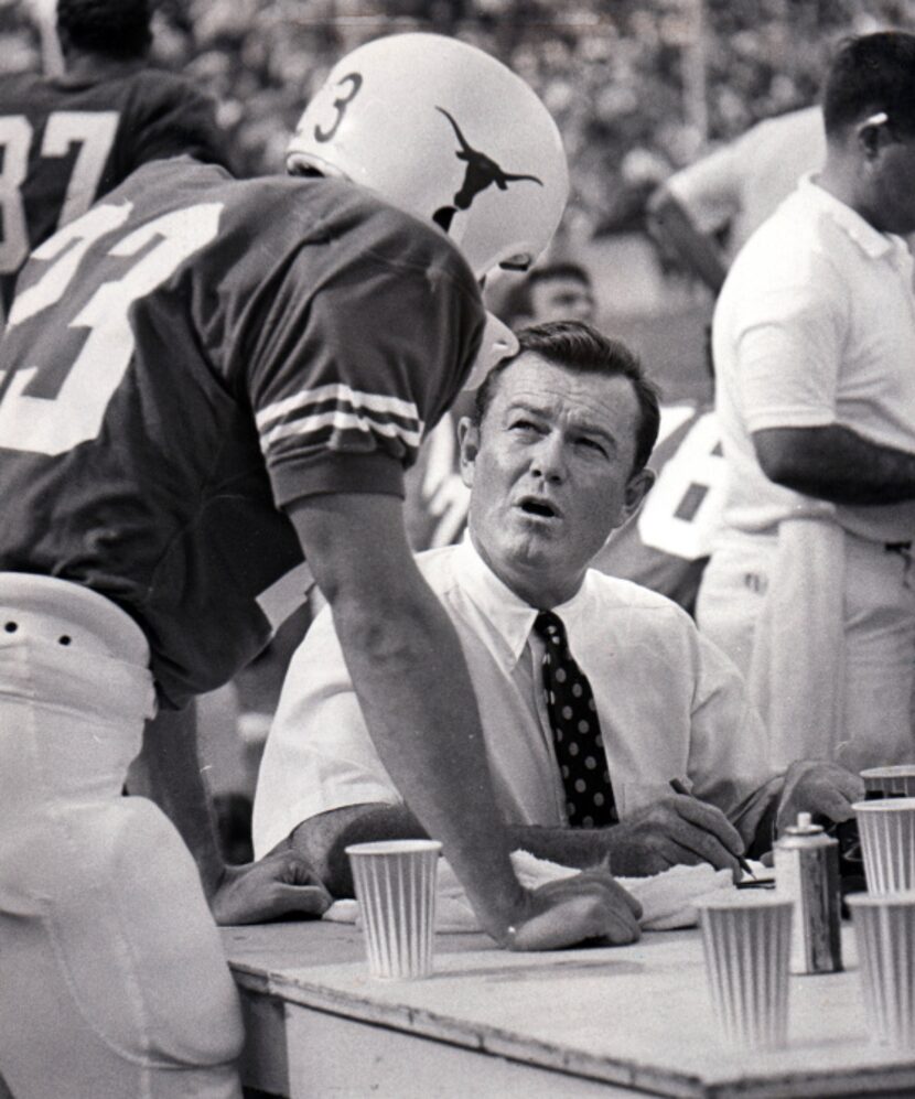 Football coach Darrell Royal on October 14, 1967.