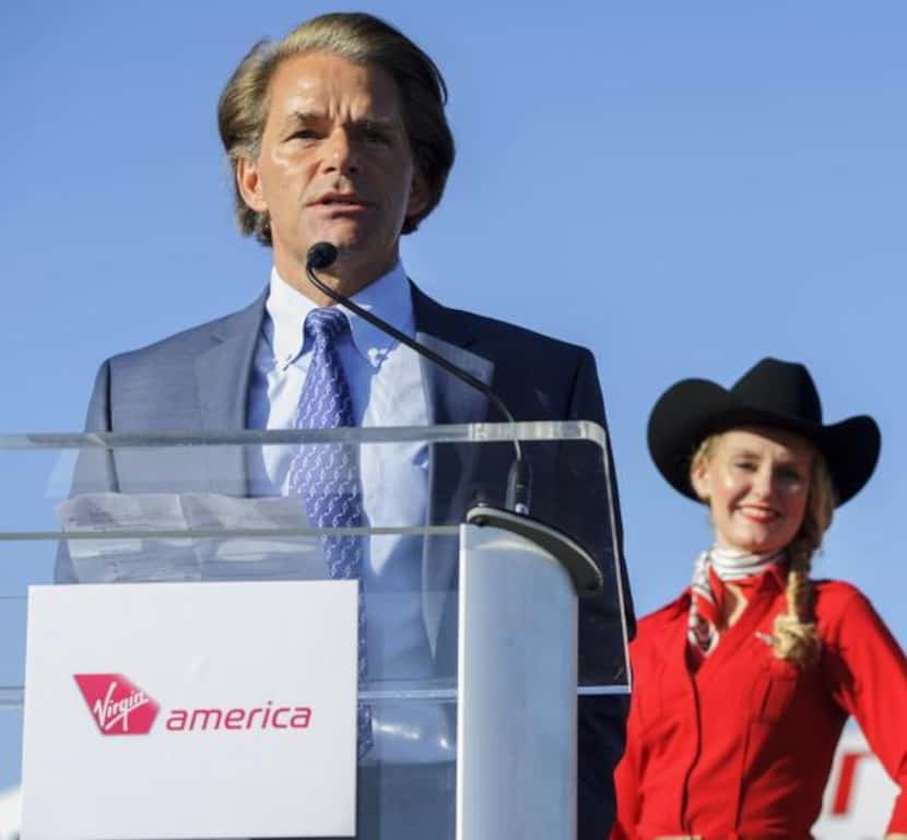 
Virgin America CEO David Cush says he’s confident the airline can obtain gates at Dallas...