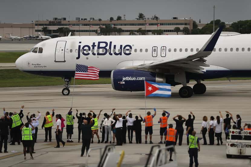 JetBlue became the first U.S. airline to resume regularly scheduled service to Cuba since...