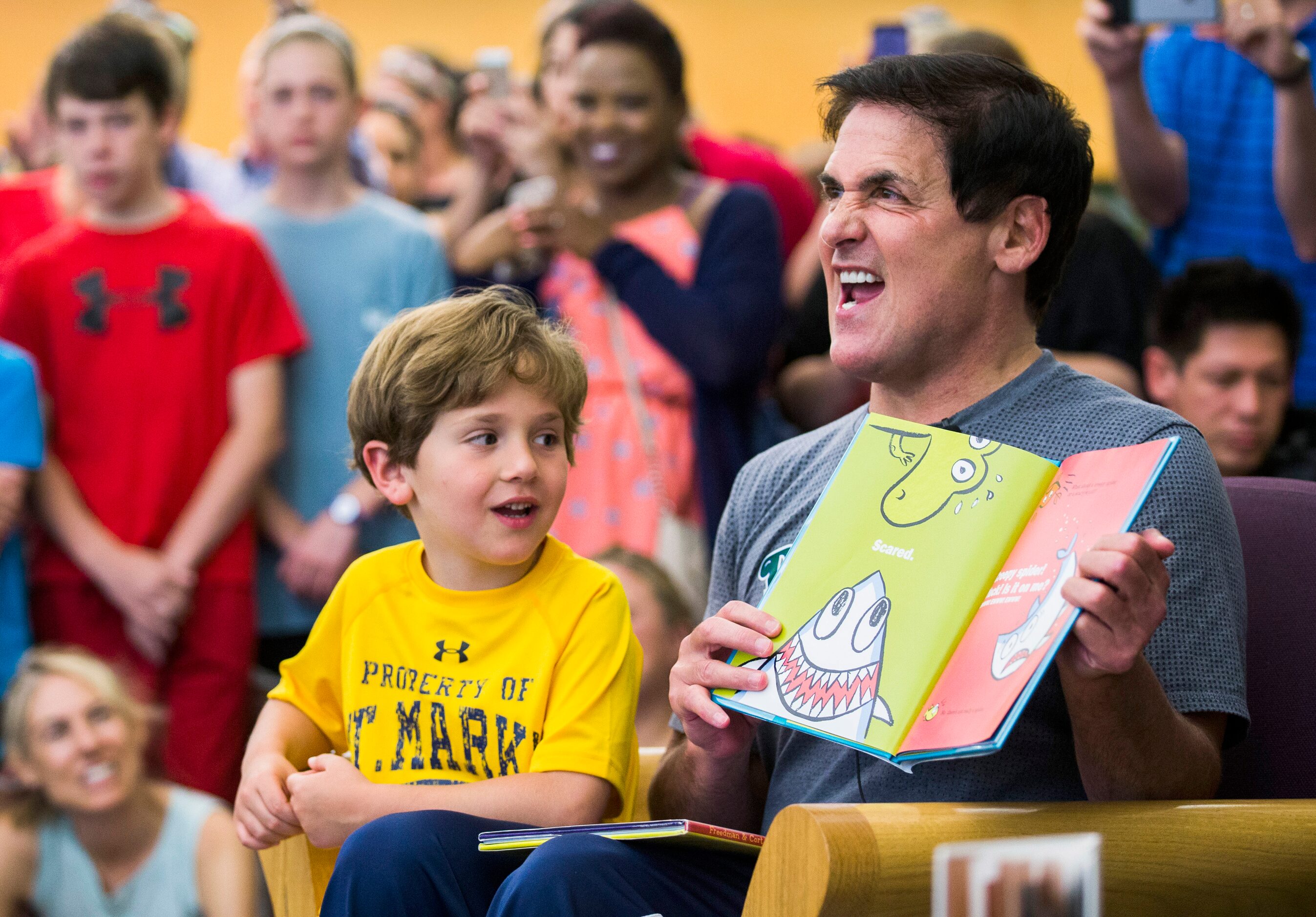 June 7, 2016: Mark Cuban, owner of the Dallas Mavericks and star of ABC's Shark Tank, reads...