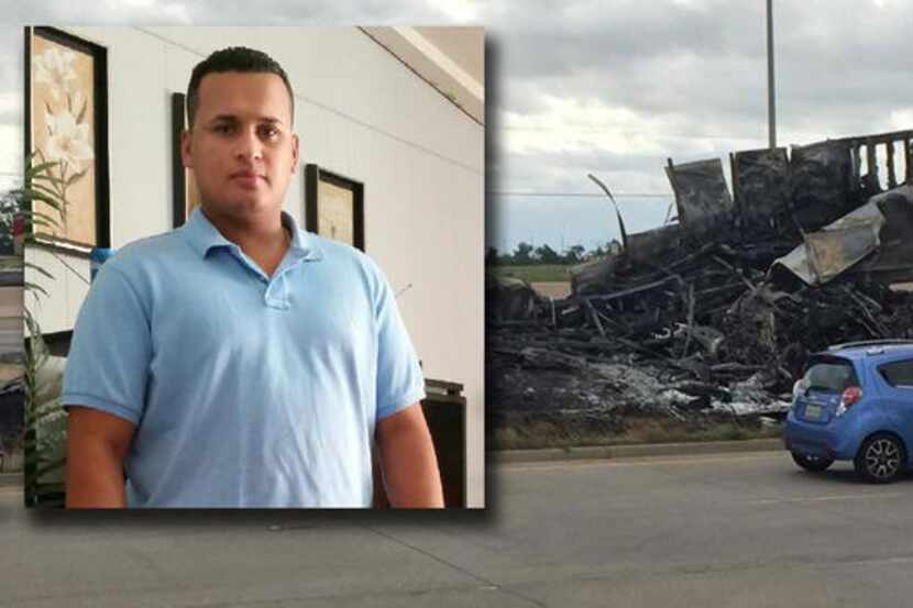  Osmil Ruiz died after crashing into an 18-wheeler early Sunday. (NBC5)