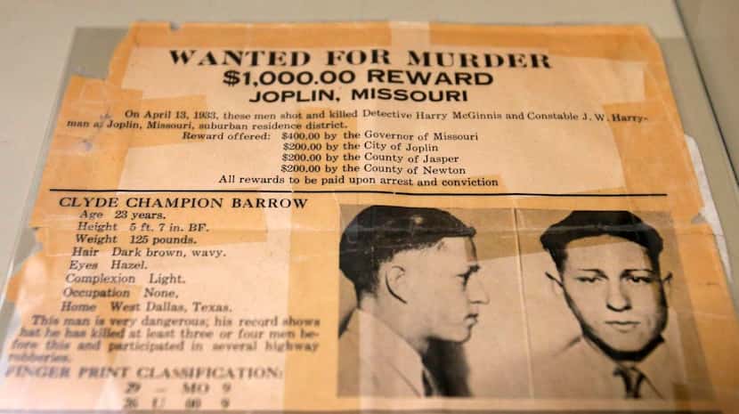 
A wanted flier for Depression-era outlaw Clyde Barrow is among the documents archived in a...