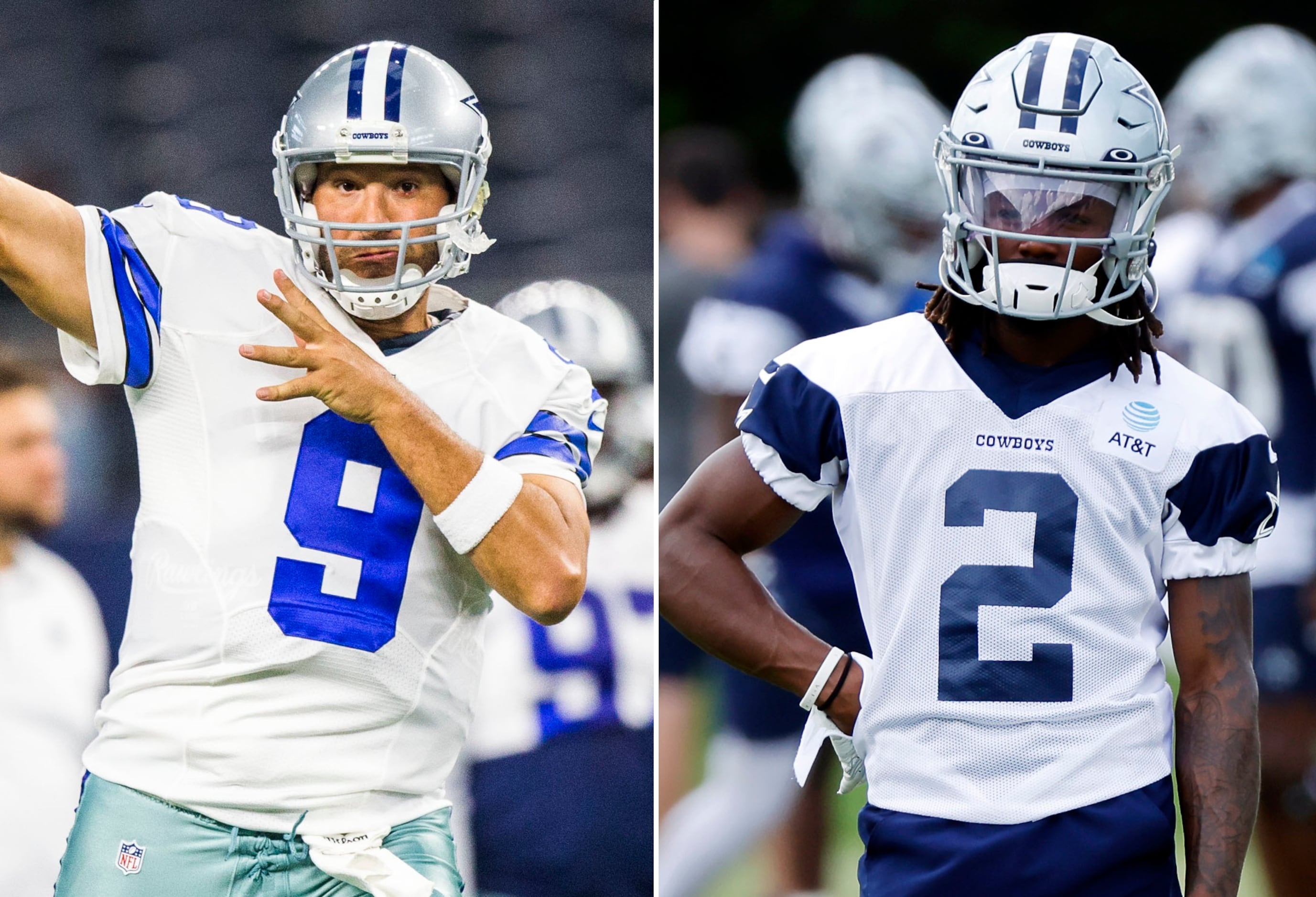 Dallas Cowboys wide receiver KaVontae Turpin (9) warms up before an NFL  football game against the Washington Commanders, Sunday, Jan. 8, 2023, in  Landover, Md. (AP Photo/Nick Wass Stock Photo - Alamy