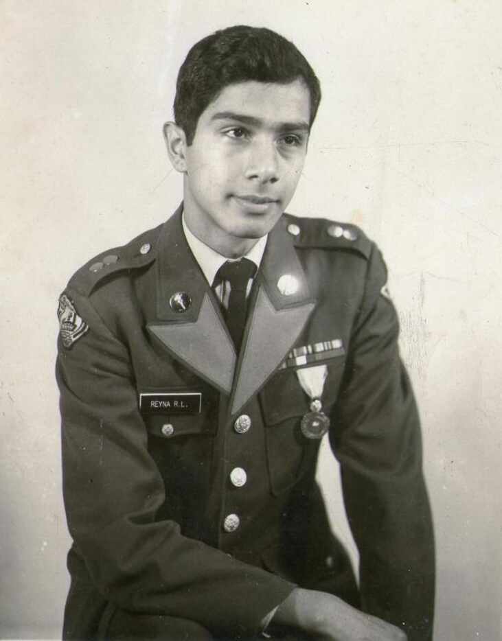 Robert Reyna in his ROTC uniform from his days at Pinkston High School.