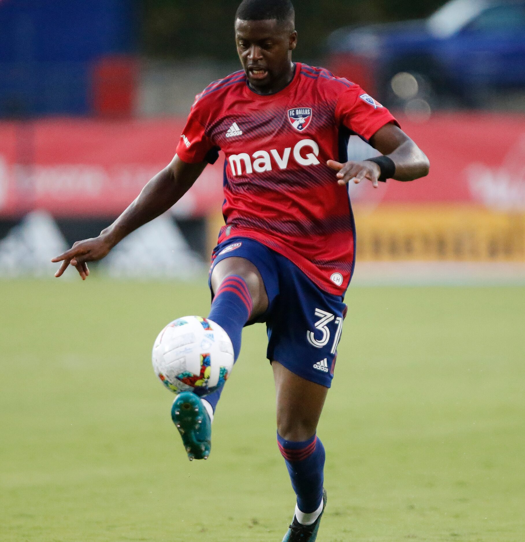 FC Dallas defender Nanú (31) controls a pass during the first half as FC Dallas hosted...