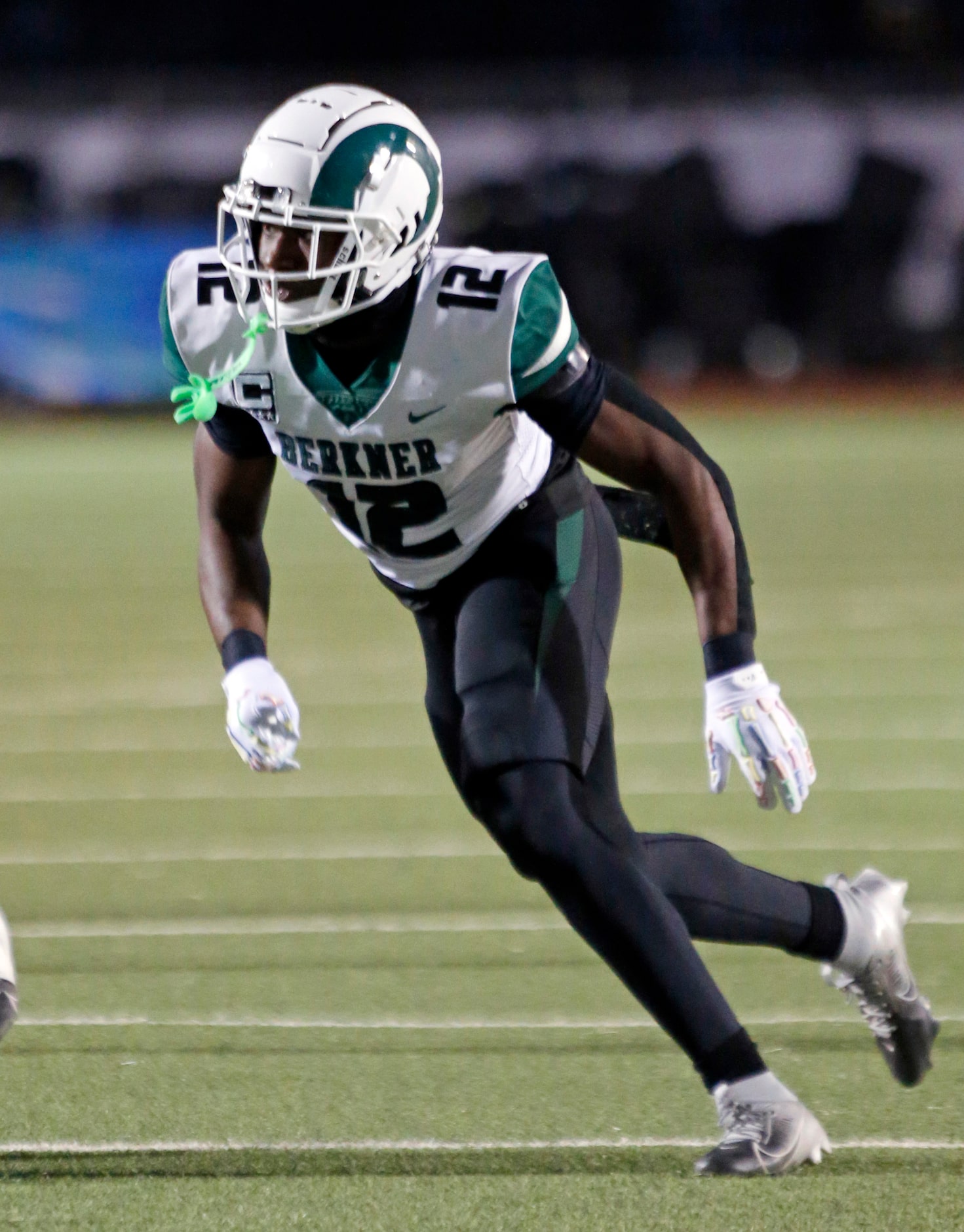 Richardson Berkner High defender Richmond Ugochukwu (12) rushes the passer during the first...