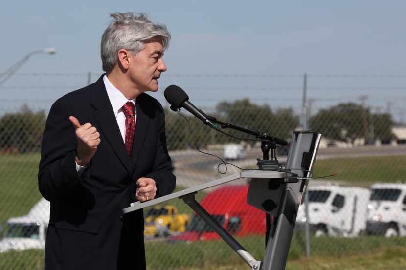 Texas Department of Transportation board commissioner Victor Vandergriff attends the...