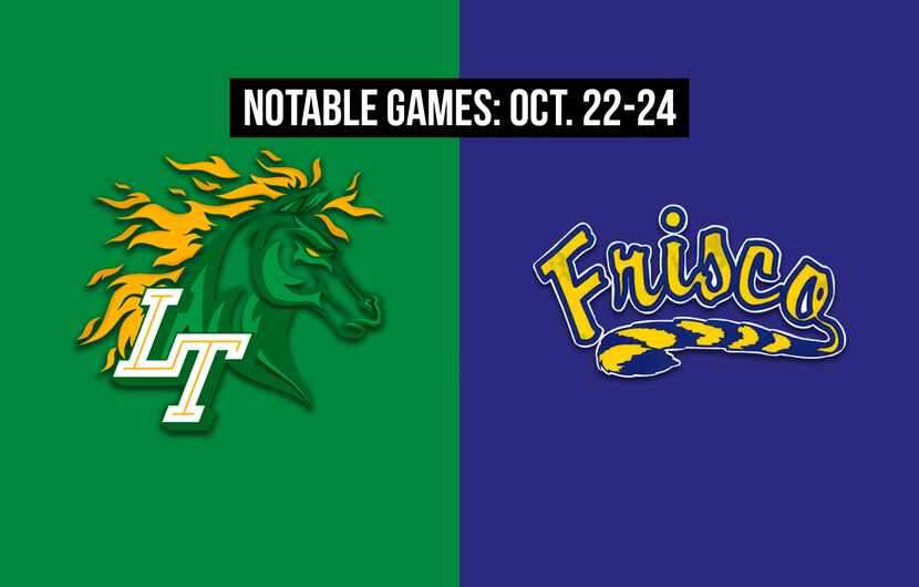 Notable games for the week of Oct. 22-24 of the 2020 season: Frisco Lebanon Trail vs. Frisco.