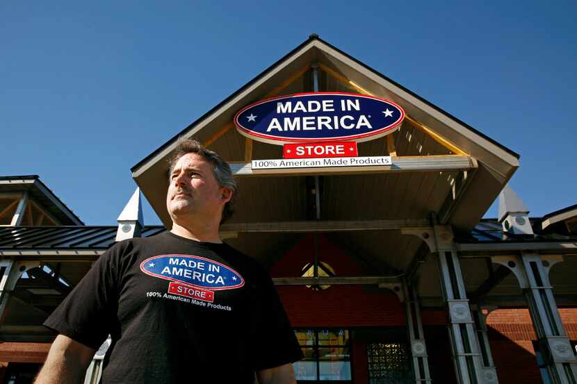 Mark Andol, owner and creator of the "Made in America" store located in Elma, New York, is...