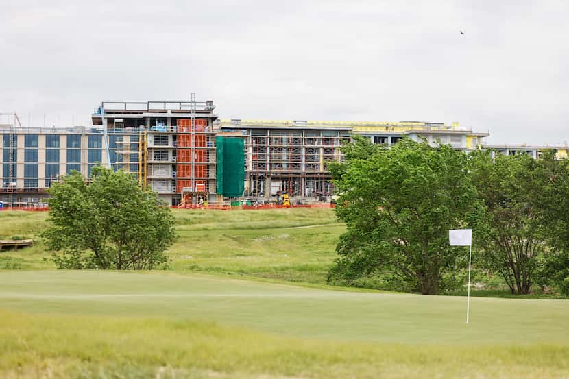 The ongoing construction of the Omni Hotel near the Championship Course at the new PGA of...
