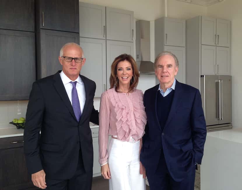 From left: Developer Robert Shaw, Charlotte Jones Anderson and Roger Staubach are shown in...