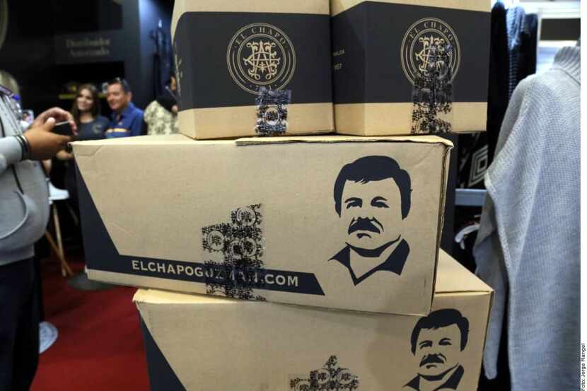 Los productos marca El Chapo están exhibidos en Intermoda, que se realiza en Expo Guadalajara.
