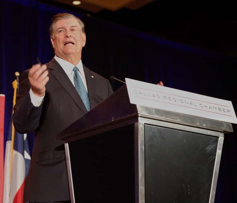 Dallas Mayor Mike Rawlings gives his annual State of the City address at a Dallas Regional...