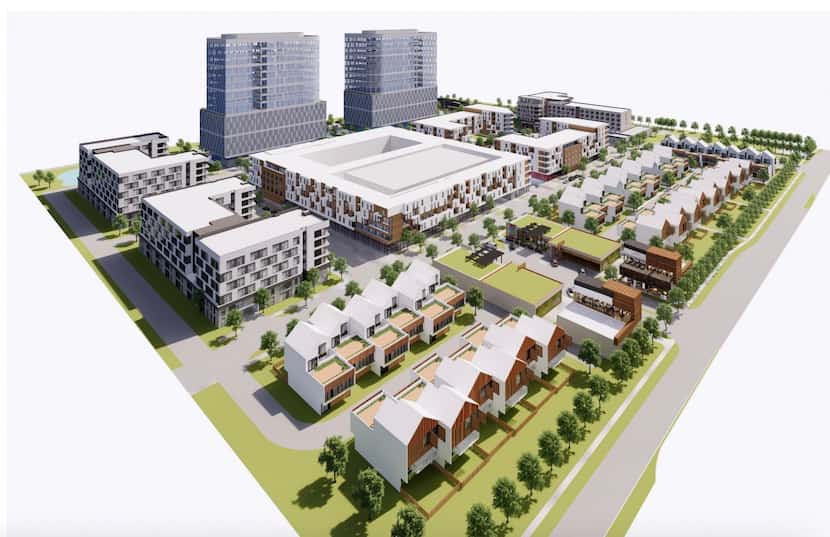 Developers want to build a mixed-use project with offices, retail, apartments, townhouses...