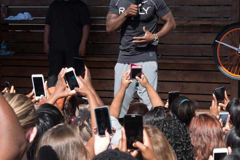 Comedian Kevin Hart  talked about staying fit and happy Saturday at the Dallas Farmers...