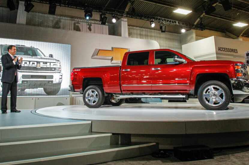  GM North America president Mark Reuss introduced the 2015 Chevrolet Silverado HD at the...