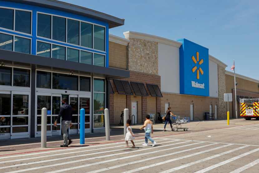 The Walmart Supercenter along Lyndon B. Johnson Freeway at Midway Road in North Dallas.