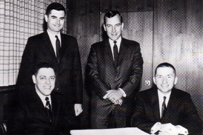 This 1960s photo shows the earliest members of the EDS team (from left): Tom Marquez, Tom...