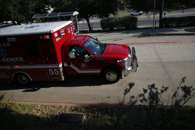A Dallas Fire-Rescue ambulance.