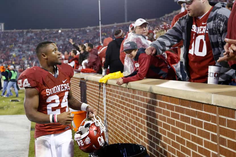 Saturday is senior night for running back Brennan Clay (24) and the rest of Oklahoma's...