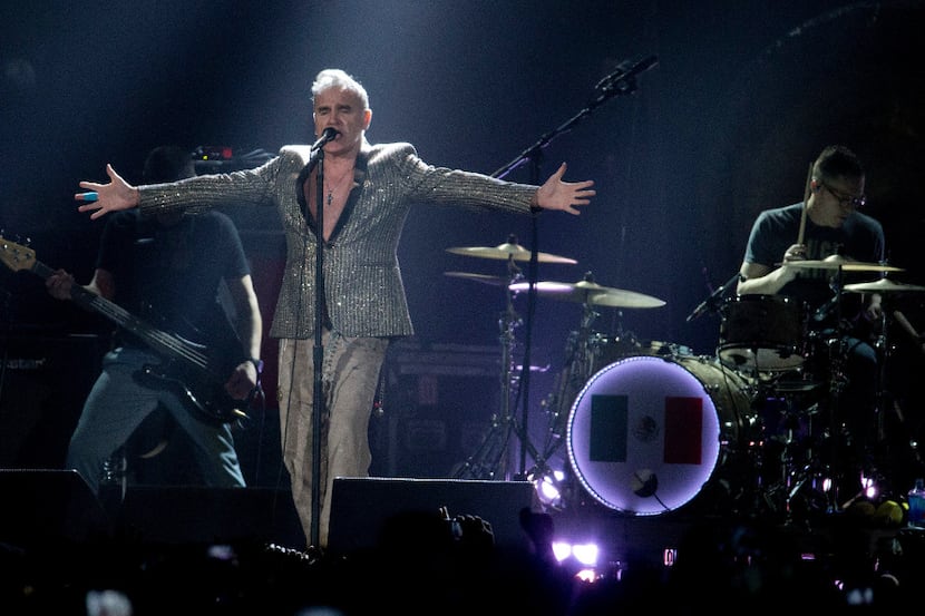 Here's a photo of Morrissey from a recent show in Mexico City. (AP Photo/Eduardo Verdugo)