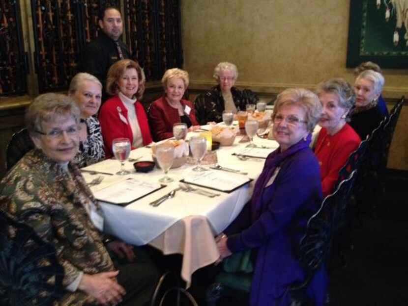 
Las Colinas Women's Association members enjoy a holiday lunch at Via Real Restaurant in...