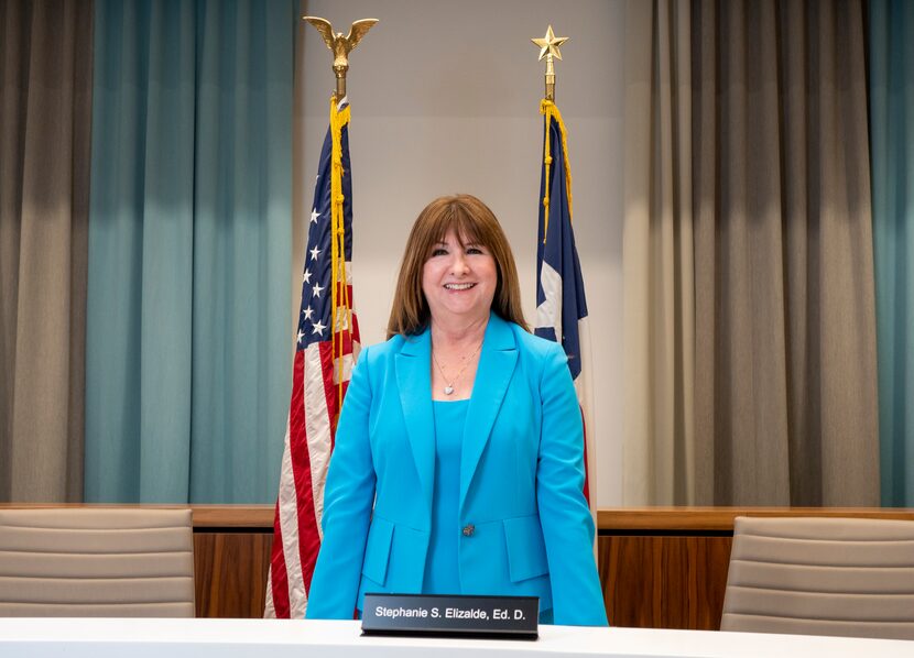 Austin ISD Superintendent Stephanie Elizalde poses for a portrait at the district...