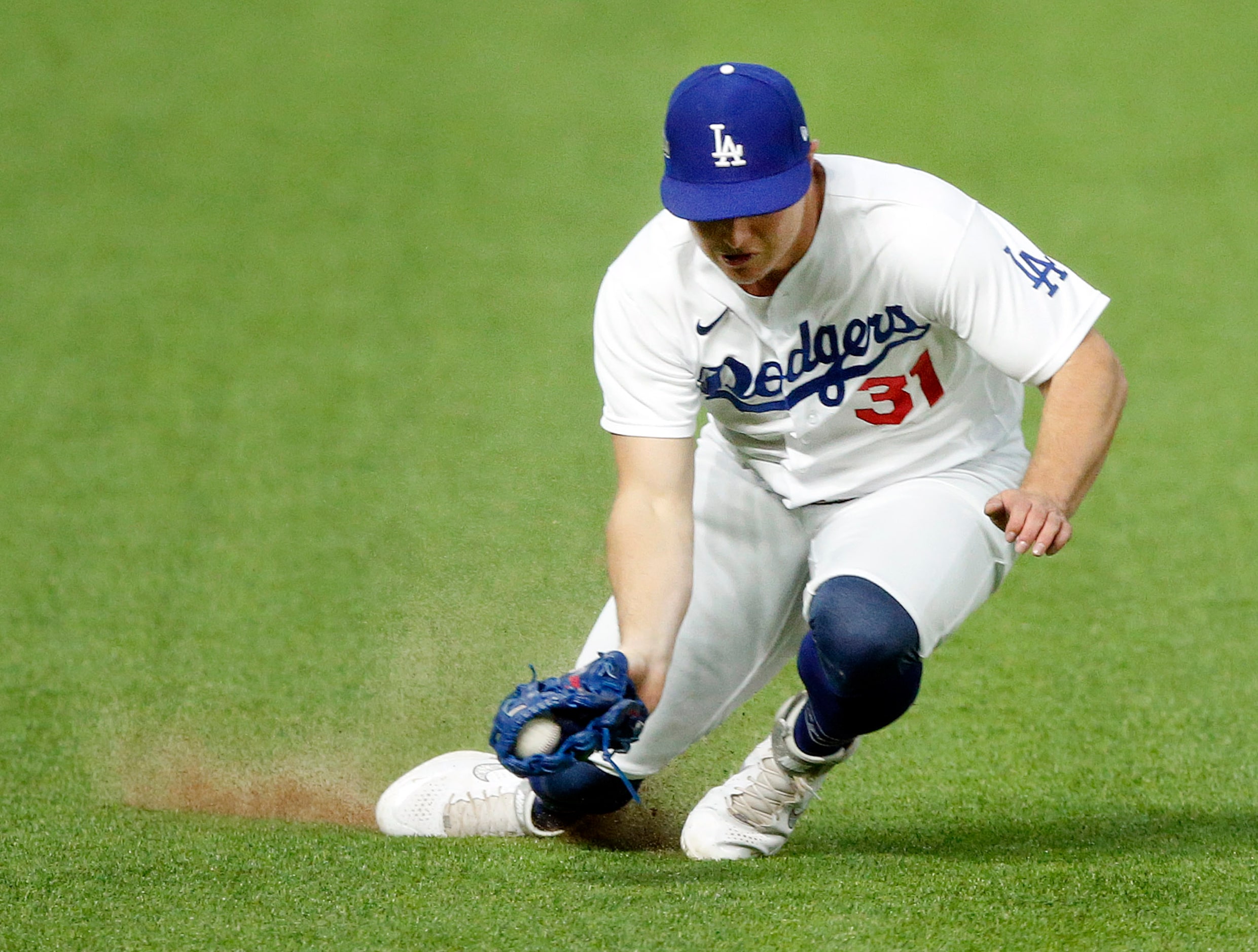 during the ninth inning in Game 6 of the National League Championship Series at Globe Life...