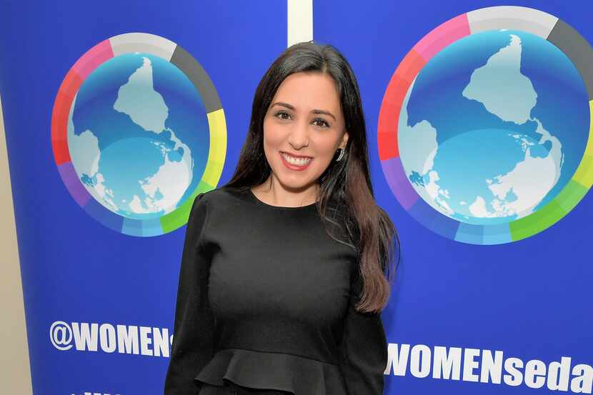 Hanna Jaff asistiendo a la Women's Entrepreneurship Day de las Naciones Unidas el 16 de...