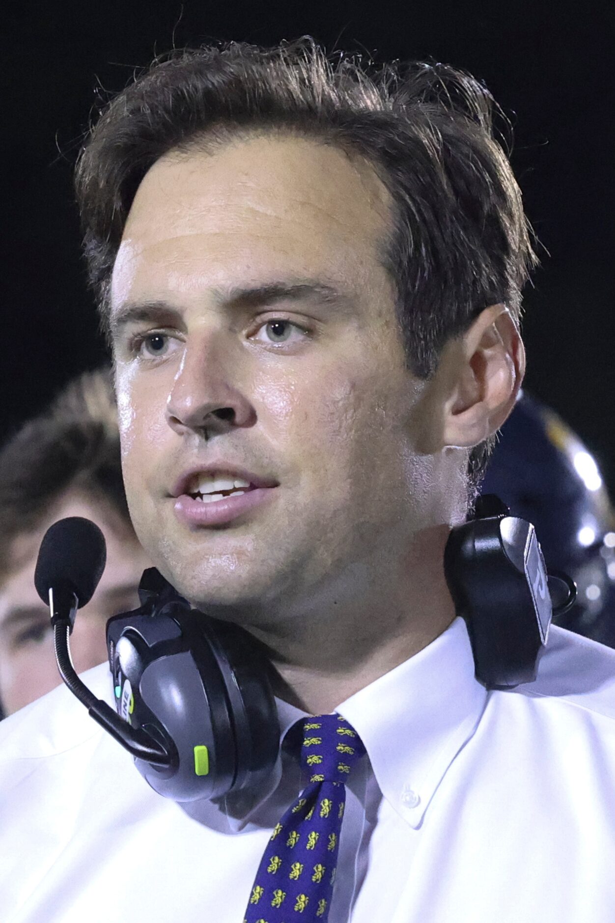 St. Mark's School of Texas head coach Harry Flaherty after the football game between St....