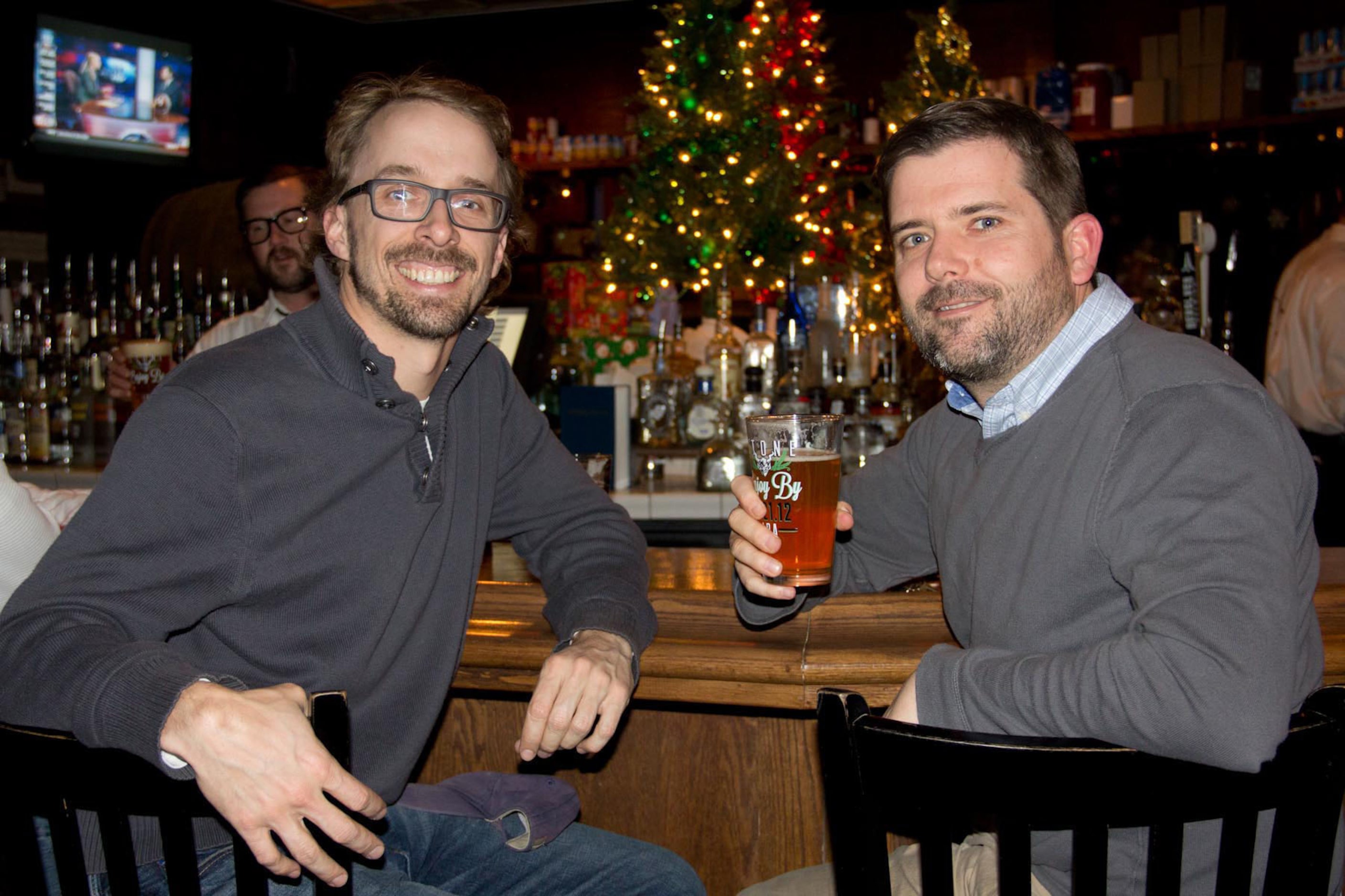 Clay Cothrum and Lance Roberts attended Goodfriend Beer Garden's "Hopocalypse" party on...