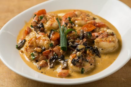 Serve your Southern mama a bowl of Texas gulf coast shrimp and cheesy Tabasco grits -- but...