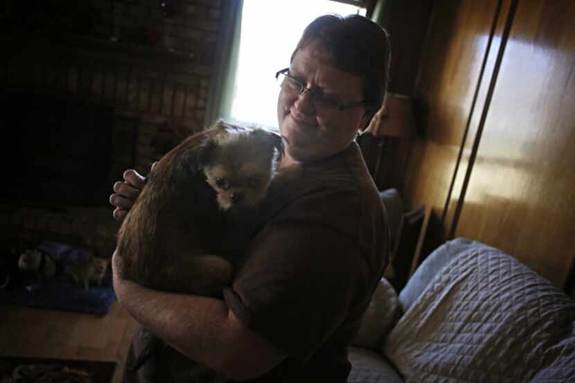 Aimee Early rescued Munque after the dog was surrendered to the shelter by Darrell Hammond.