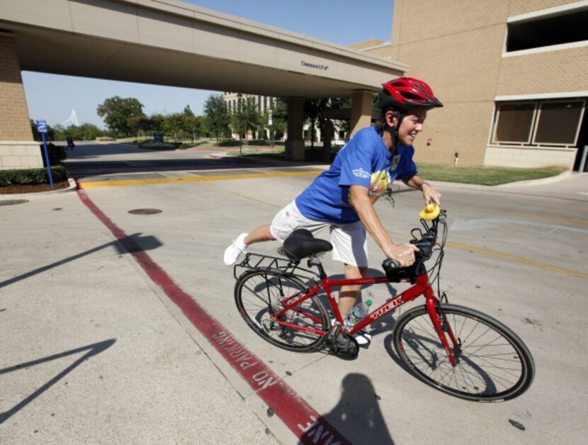 Tammy Beaumont heads out of her office at the Weight Management Institute at Methodist...