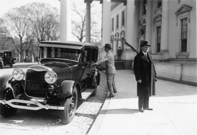  In this photo released by the Vermont Historical Society, President Calvin Coolidge is seen...